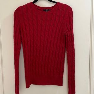 GAP Size M Red cable knit sweater